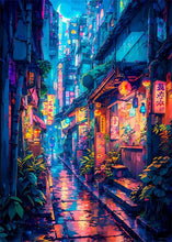 Load image into Gallery viewer, Japanese Street Scenery Sakura Architecture Canvas Posters and Prints Wall Art Paintings Mural for Modern Living Room Home Decor