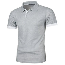 Load image into Gallery viewer, New Mens Short Sleeve Polo Shirt Solid Color Streetwear Lightweight Lapel Tshirts for Men Summer Jogging Sport Tops