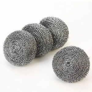 Stainless Steel Scrubbers (4pk) - Pots, Dishes, Grills