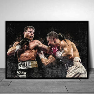 Boxer Wall Art Poster Mike Tyson Muhammad Ali Motivational Quote Home Decor Pictures Prints Canvas Painting Living Room Decor