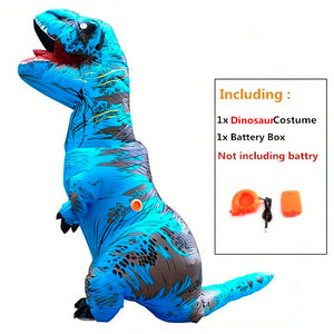 Inflatable T-Rex Dinosaur Costume for Adults - Halloween Party Fancy Dress Outfit