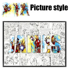 Load image into Gallery viewer, Personalised Marvel Movie Heroes Canvas Poster – Spider-Man &amp; Iron Man Wall Art