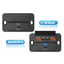 Load image into Gallery viewer, Car Charger Socket Adapter with Switch, 2-4-Ports Charging Splitter, Outlet for Bus, RV, ATV,Truck,Boat,Outlet,12V,24V, PD,QC3.0