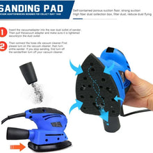 Load image into Gallery viewer, 130W  Detail Sander Handheld Electric Sander Palm Sander Mouse Sander Small Sanding Machine for Wood Wall Sanding Polishing