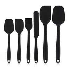 Load image into Gallery viewer, 6 Pieces Silicone Spatula Set Food Grade Non Stick Heat Resistant Spatulas Turner for Cooking Baking Mixing Baking Tools