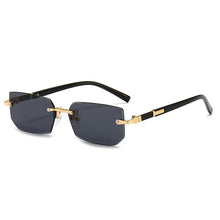 Load image into Gallery viewer, Rimless Sunglasses Rectangle Fashion Popular Women Men Shades Small Square Sun Glasses For Female Male Summer Traveling Oculos