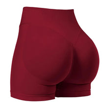 Load image into Gallery viewer, Gym Shorts Women Fitness Sports Biker Shorts 4.5" Low Ribbed Band Yoga Shorts Workout Scrunch Butt Seamless Leggings