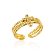 Load image into Gallery viewer, 316L Stainless Steel Rings for Women Gold Color Never Fade Luxury Classic rings wedding couple rings Jewelry Free Shipping
