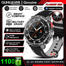 Load image into Gallery viewer, New T-REX3 Ultra 1100mAh Battery SmartWatch 10ATM Waterproof GPS Compass Flashlight 1.7" AMOLED HD Call Sports Smart Watch Men