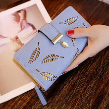 Load image into Gallery viewer, Fashion PU Leather Women&#39;s Wallet Long Gold Leaves Handbag Coin Purse Clutch