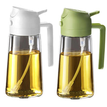 Load image into Gallery viewer, 1-2PCS 2in1 Olive Oil Dispenser Bottle 500ml Plastic Oil Sprayer Cooking Oil Spray Tank BBQ Baking Picnic Kitchen Tools for Home