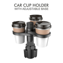 Load image into Gallery viewer, 3 In 1 Car Cup Holder Expander Adapter 360 Rotating Insert Drinks Support Adjustable Base Car Cup Mount Beverage Bottle Bracket