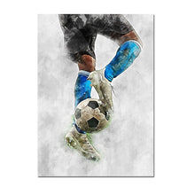 Load image into Gallery viewer, Football Basketball Poster Canvas Painting – Modern Sports Wall Art