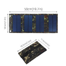 Load image into Gallery viewer, 20W Foldable Solar Panel Power Bank - Portable Charger for Camping and Outdoor Use