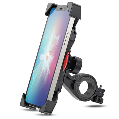 Bike Motorcycle Scooter Phone Holder 360° Rotation 3.5-6.5 Inch Anti Shake Stabl