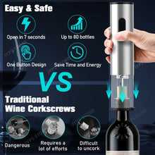 Load image into Gallery viewer, One-Touch Corkscrew! Electric, Rechargeable, Gift Set