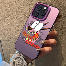 Load image into Gallery viewer, Hot COURAGEOUS Cowardlys Dog Phone Case for IPhone 16 15 14 13 12 11 Mini Pro Max X XR XSMAX 8 7 Plus Anti Fall Matte Back Cover