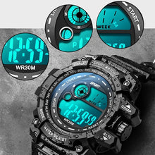 Load image into Gallery viewer, Men&#39;s LED Digital Sport Watch - Waterproof Military Army Fashion Timepiece