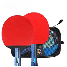 Load image into Gallery viewer, 5/6 Star Table Tennis Racket 2PCS Professional Pinng Two-Piece Pure Wood Table Tennis Paddle High-quality Set with A Bag