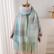Load image into Gallery viewer, 2025 Winter Thick Warm Scarf Women Cashmere Shawl and Wraps Pashmina Neckerchief Bufanda Female Rainbow Hairy Tessel Echarpe New
