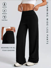 Load image into Gallery viewer, Straight Leg Yoga Trousers Spring Autumn Casual Slimming Wide Leg Sports Long Pants For Tennis Fitness Enthusiasts Activewear