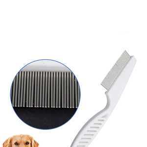 Pet Flea Comb Stainless Steel Hair Removal Brush Dog Cat Grooming Tool Universal