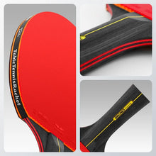 Load image into Gallery viewer, 5/6 Star Table Tennis Racket 2PCS Professional Pinng Two-Piece Pure Wood Table Tennis Paddle High-quality Set with A Bag