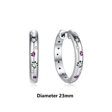 Load image into Gallery viewer, Original 925 Sterling Silver Earrings 2025 Stud Hoop Crystal Earings For Women Rose Gold Crown Heart Infinity Bee Earing Jewelry