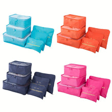Load image into Gallery viewer, 6pcs Travel Luggage Packing Cubes Clothes Storage Bag Organizer Set Foldable Pouch