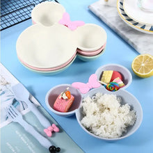 Load image into Gallery viewer, 3Pcs Cartoon Baby Bowl Set - Kids Dinner Tableware with Spoon &amp; Fork