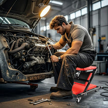 Load image into Gallery viewer, 2-in-1 Folding Car Creeper,Padded Crawler Board with Extra Head Padding,6 Smooth-Running 360° Swive,Home Garage Workshop