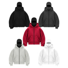 Load image into Gallery viewer, Plain Design Hooded Zip Up Sweatshirt for Men Women Autumn Winter Ins Style Couple Matching