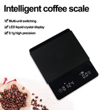 Load image into Gallery viewer, 2026 New Digital Kitchen Scale Drip Coffee Scale With Timer LED Display 2kg/0.1g Household Food Weight Scale with USB Charging