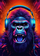 Load image into Gallery viewer, Animal DJ Harmony: Canvas Music Poster for Stylish Room Decor