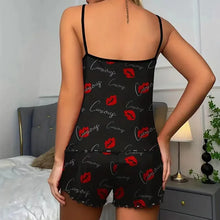 Load image into Gallery viewer, Red Lip Print Pajama Set | Comfortable Sleepwear