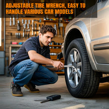 Load image into Gallery viewer, Travel Emergency Breakdown Wrench Set,Extendable Wheel Socket Tyre, Universal Car Lug Wrench Car Wheel Tire Change Tools