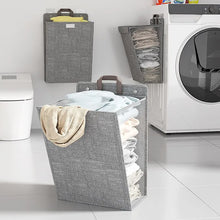 Load image into Gallery viewer, Foldable Adhesive Laundry Basket: Wall-Mounted Organizer for Clothes Storage