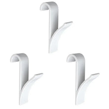Load image into Gallery viewer, Kitchen Bathroom Hanger Clips Storage Racks White Clear Hanger Heated Towel Radiator Rail Clothes Scarf Hanger Hooks Holder