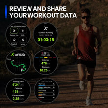 Load image into Gallery viewer, New Zeblaze Stratos 3 PRO GPS Smart Watch 1.43” HD AMOLED Display Built-in GPS Bluetooth Phone Calls Sports Smartwatch for Men