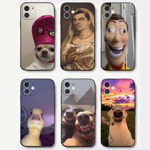 Load image into Gallery viewer, Funny Dog Cat Phone Case Silicone Soft For IPhone 16 15 14 13 12 11 Plus Pro Max Plus