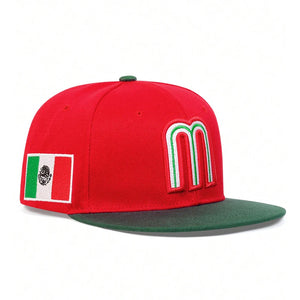 Unisex Letter M Embroidery Baseball Cap Adjustable Outdoor Sunscreen Hip-hop Hat