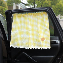 Load image into Gallery viewer, 1pc Universal Car Sun Shade Curtains Cute Cartoon Bear Car Styling Rear Side Window Windshield Sunshade Protect Window Curtains