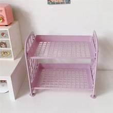 Load image into Gallery viewer, Desktop Stationery Rack Storage Holder Multi-Functional Plastic Shelf Makeup Organizer Office Dormitory Desk Organizer Shelf