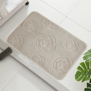 Rose Floor Mats Bathroom Kitchen Non-slip Absorbent Door Bedroom Carpets