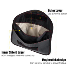 Load image into Gallery viewer, Car Keys Signal Blocker bag Remote Control Blocking Shielding Faraday Bag Protector Bag Keys Pouch Safe Lock Key Case
