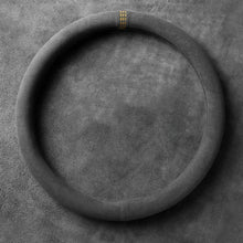 Load image into Gallery viewer, Car Steering Wheel Covers Cowhide Suede Steering Wheel Cover Wrap Universal 37-38cm Breathable Steering Covers Car Accessories