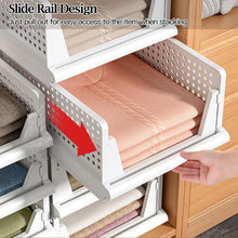 Load image into Gallery viewer, Voltsify Set of 4 Stackable PP Pull-Out Wardrobe Organiser Drawers