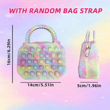 Load image into Gallery viewer, Silicone Push Bubble Crossbody Bag Fidget Toy Stress Relief Handbag Purse