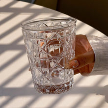 Load image into Gallery viewer, 4pcs Glass Set for Drinking 10.5oz Household Whiskey Cups Diamond Painting Wine Glass Juice Drinks Glasses Transparent Drinkware