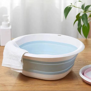Portable Folding Wash Basin - Collapsible Laundry Tub for Bathroom, Kitchen, and Bath